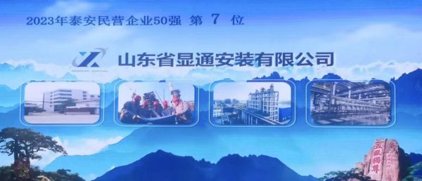 公司蟬聯(lián)泰安民營(yíng)企業(yè)50強